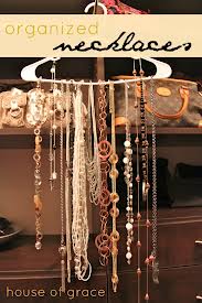 organize necklaces