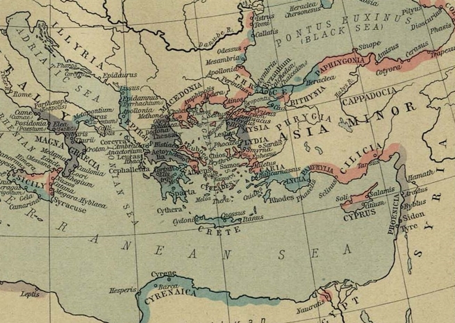 map Mediterranean region
