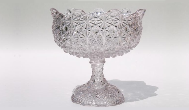 vintage glass bowl