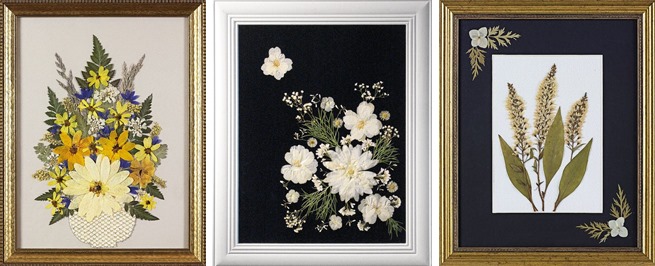 pressed flowers wall decorations