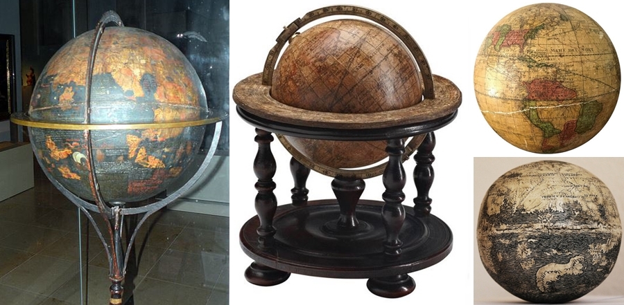 old world globes